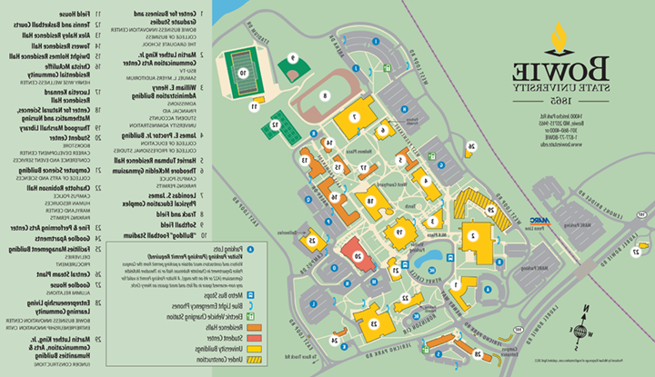 鲍威州立大学校园地图